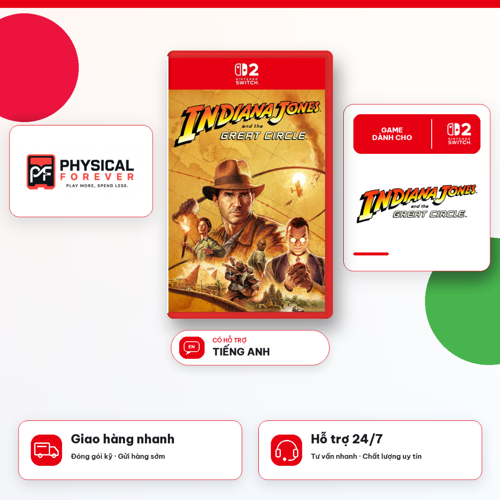 Băng Game Indiana Jones and the Great Circle Nintendo Switch 2