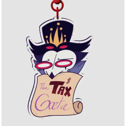 A CRIM PERSPECTIVE | "The Tax Goetia" (Glitter Acrylic Keychain)