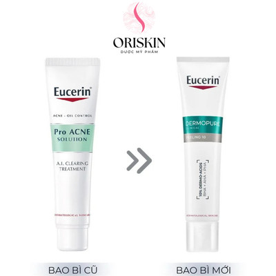 Eucerin Kem Giảm Mụn Và Nhờn Dạng Gel Eucerin ProACNE Solution A.I Clearing Treatment 40ml