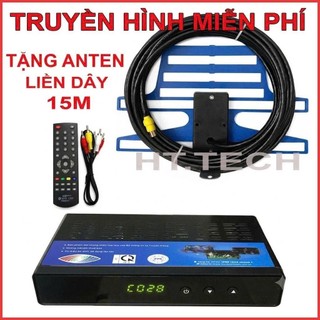 Đầu thu truyền hình số mặt đất  T201 xem truyền hình miễn phí tặng anten kèm dây