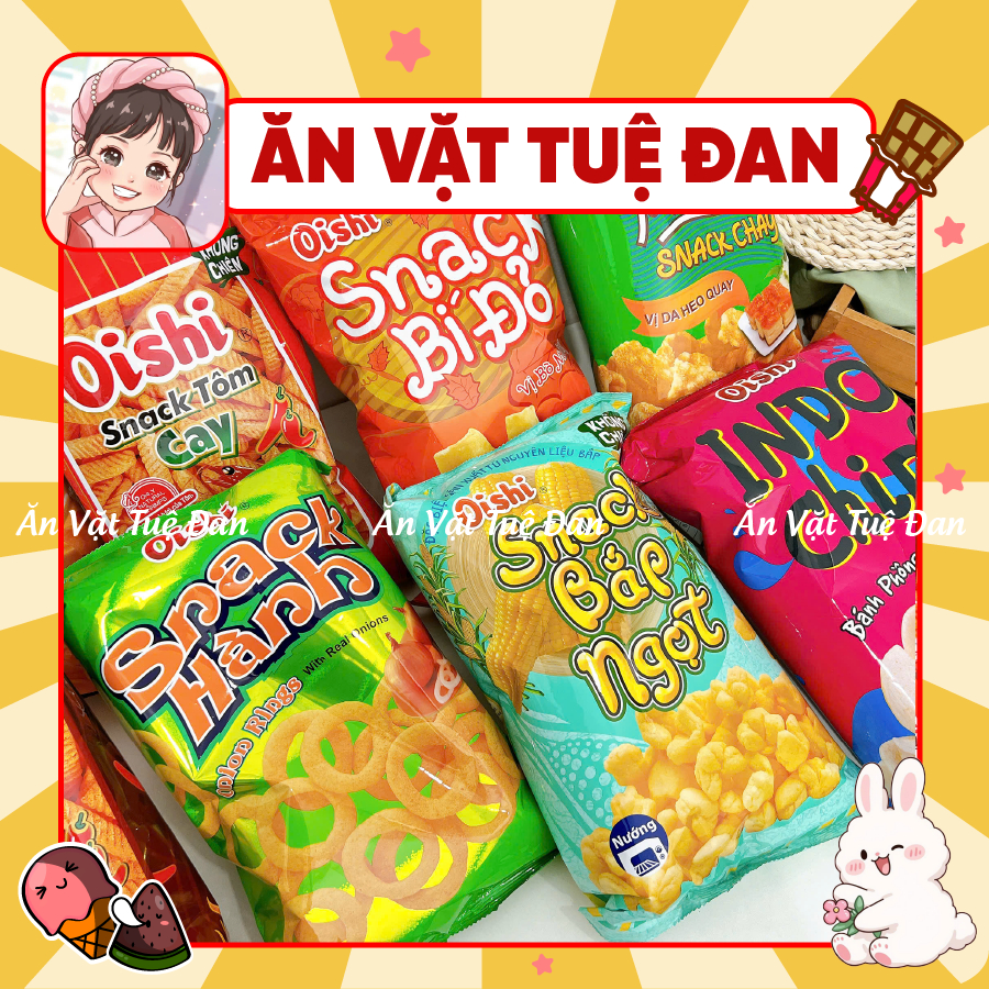 [GÓI SIÊU TO KHỔNG LỒ 110G] Bim bim Oishi đủ 8 vị hàng chính hãng