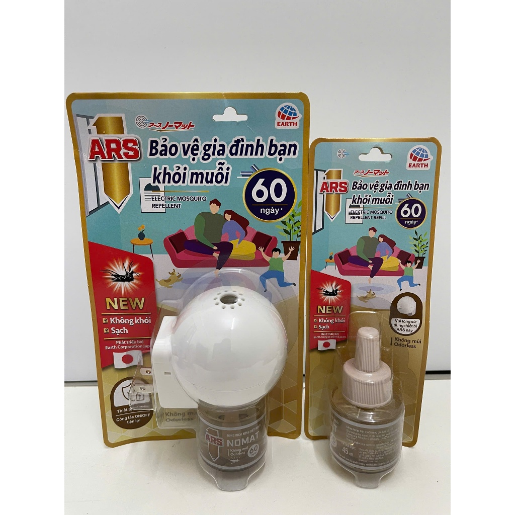 Bộ xông đuổi muỗi ARS Nomat 45ml