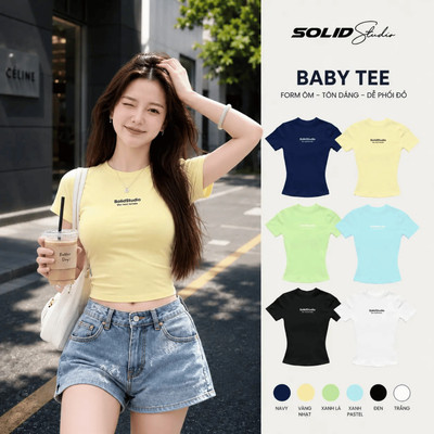 Áo Thun Nữ Ôm Body In Logo SolidStu Local Brand Nữ Oversize - TS37