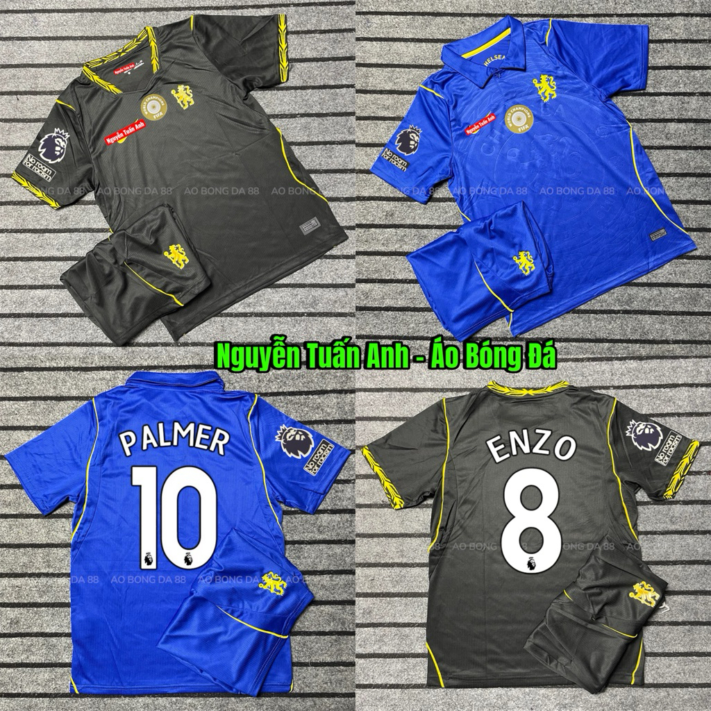 Bộ Quần Áo Bóng Đá CLB Chelsea, Áo Đá Banh Chelsea 2026/2027, Vải Polyester Thái Gai Lưới.