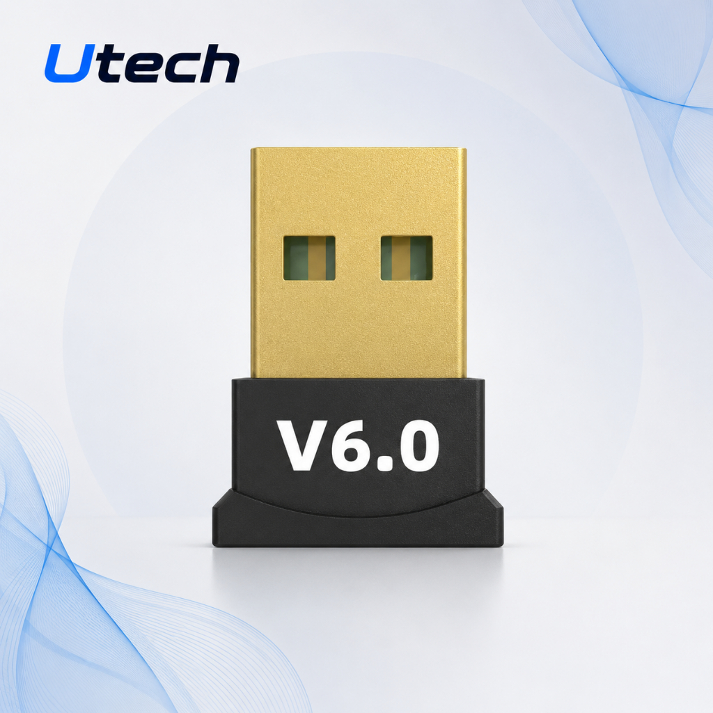 USB Bluetooth 6.0 - Bộ Thu Phát Bluetooth Cho PC, Laptop, Máy Tính Kết Nối Tai Nghe, loa...| Utech
