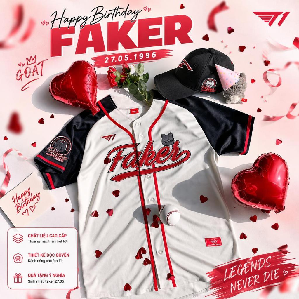 (Sẵn hàng )Áo sinh nhật FAKER 2026