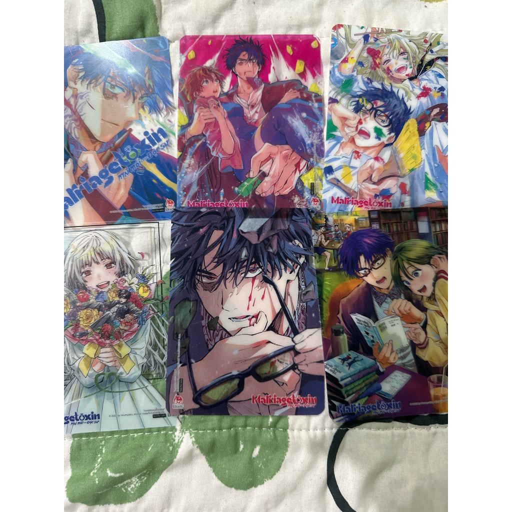 Phụ kiện manga - Set 6 Clear Card Mai mối cho độc sư như ảnh