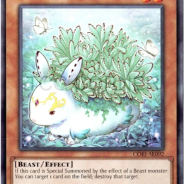 TGT Yugioh thẻ bài Yugioh chính hãng CORI-AE092 Kalantosa, Mystical Beast of the Forest R