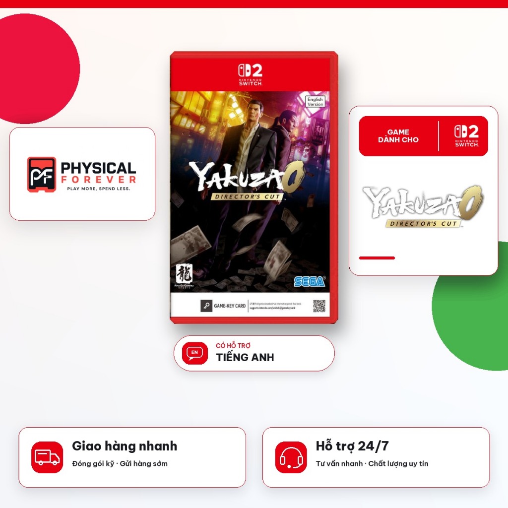 Băng Game Yakuza 0: Director’s Cut Nintendo Switch 2