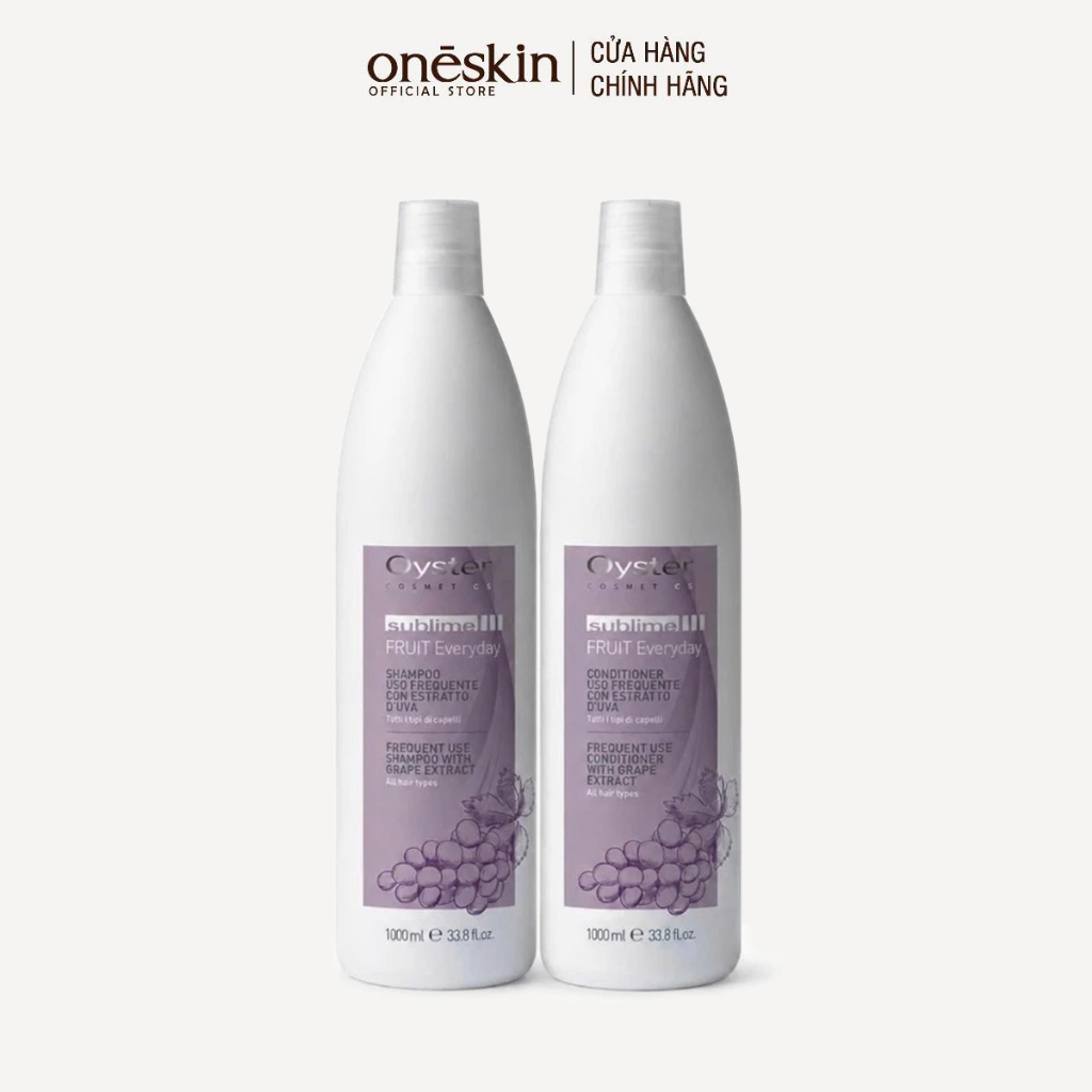 Dầu gội xả hàng ngày tinh chất nho Oyster Cosmetics Sublime Fruit Everyday 1000ML