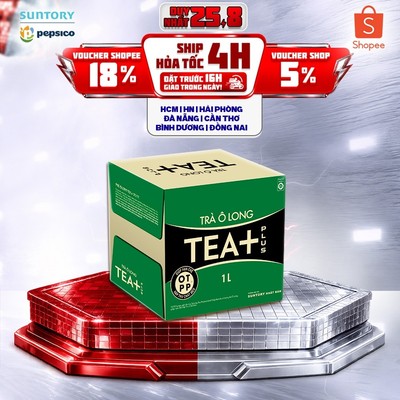 [Giao sau lễ] Thùng 12 Chai Trà Ô long Tea+ (1000ml/chai)