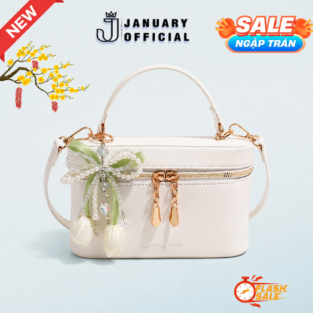 Túi Xách Nữ January Official Túi Đeo Chéo Đeo Vai Kiểu Dáng Hàn Quốc, Quà Sinh Nhật Cho Nữ GC37