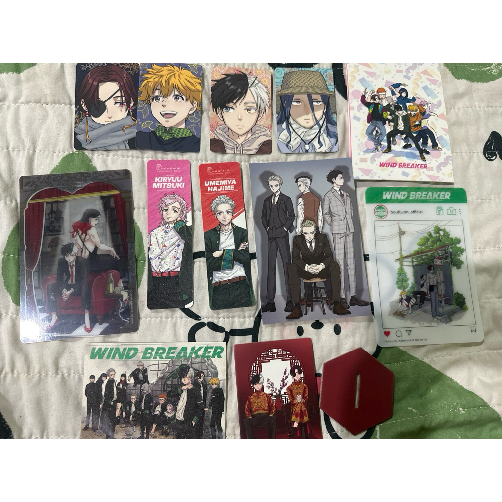 Phụ kiện manga - Set phụ kiện Wind Breaker như ảnh, k tách lẻ