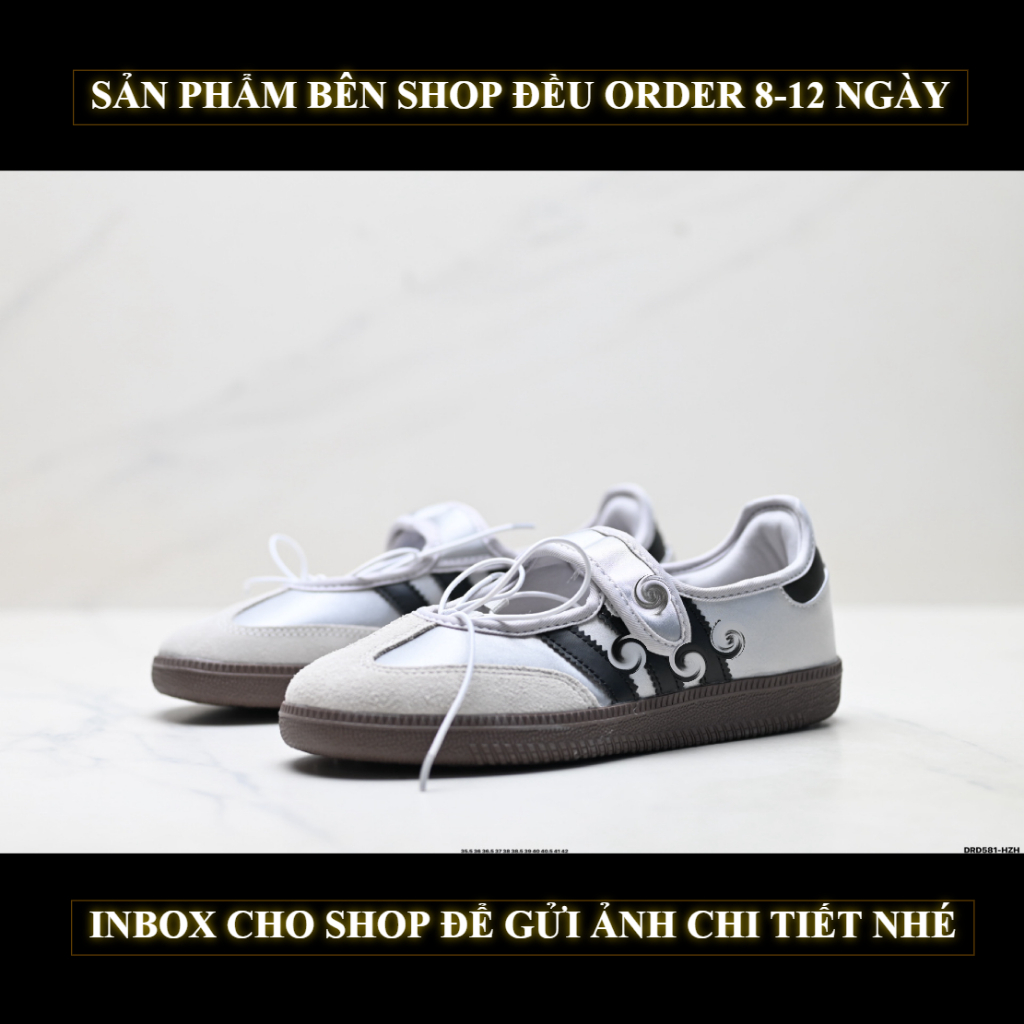 Pre-Order Giày Sneaker, Chạy, Gym, Bóng Rổ, Tennis, Cầu Lông, Pickleball.Samba-Jane-DRD581-HZH