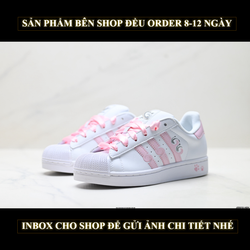 Pre-Order Giày Sneaker, Chạy, Gym, Bóng Rổ, Tennis, Cầu Lông, Pickleball.Superstar-JZD212-HZH