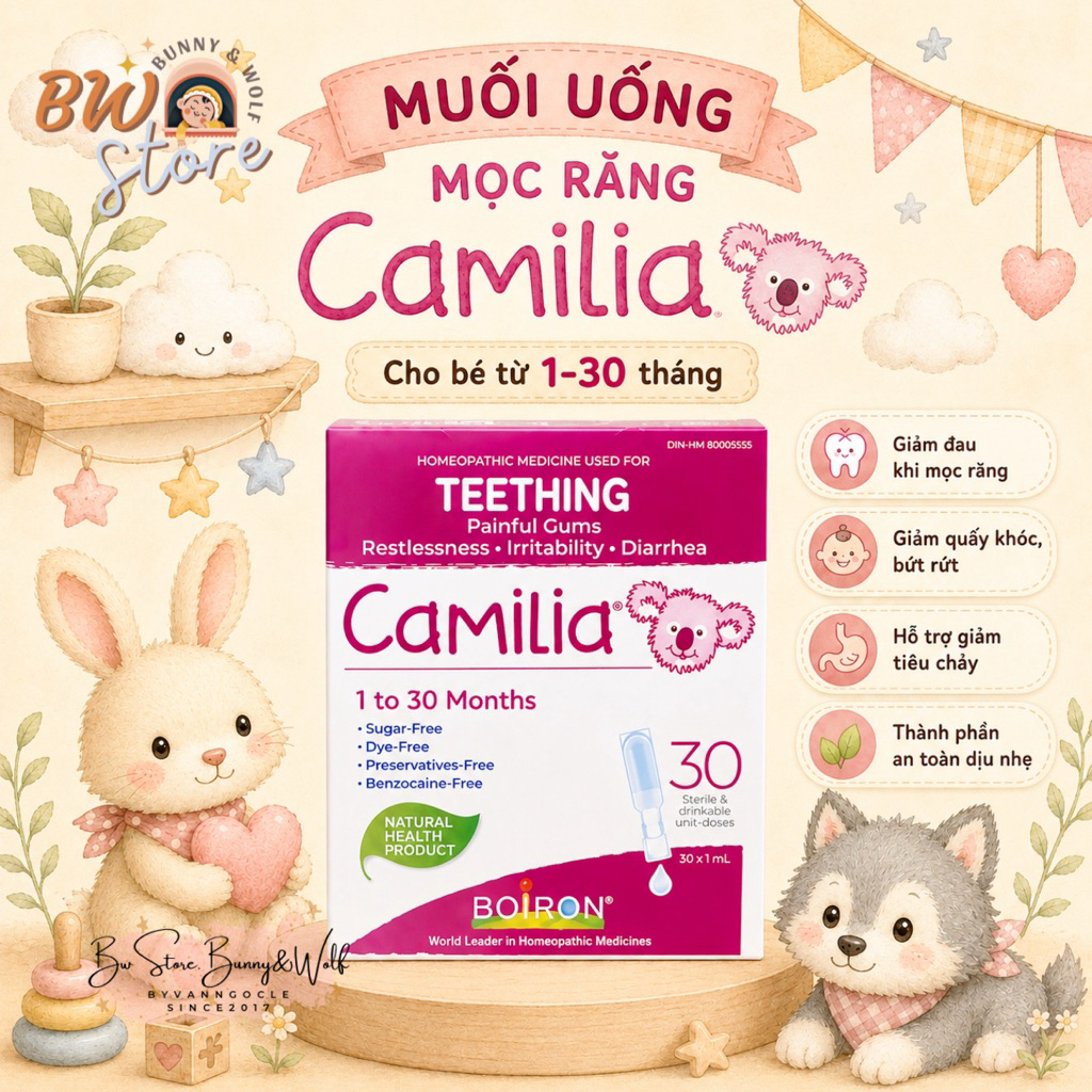Muối Camilia Boiron Canada - Hộp 30 tép [ BW Store ]