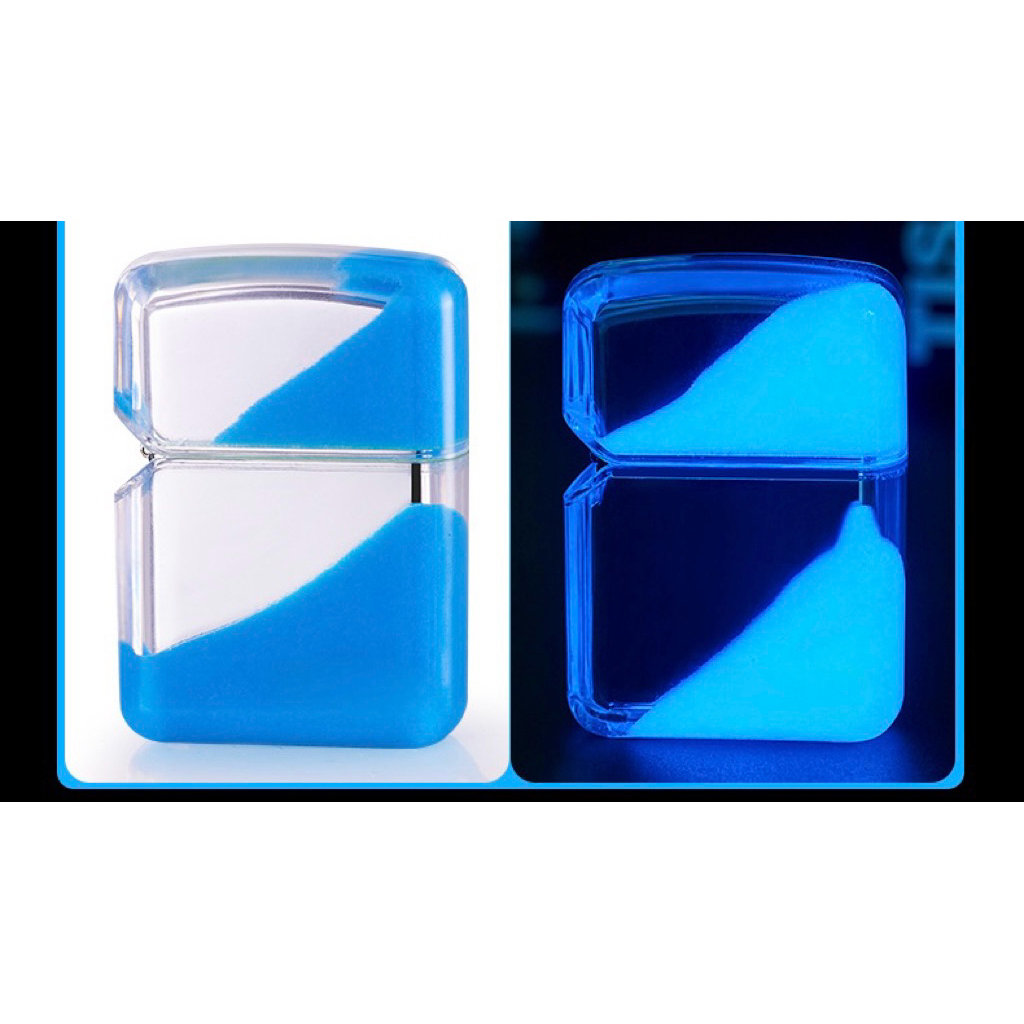 Vỏ Sinh Tồn Zippo Cát Dạ Quang Phát Sáng Trong Tối ( Không Nhiên Liệu )