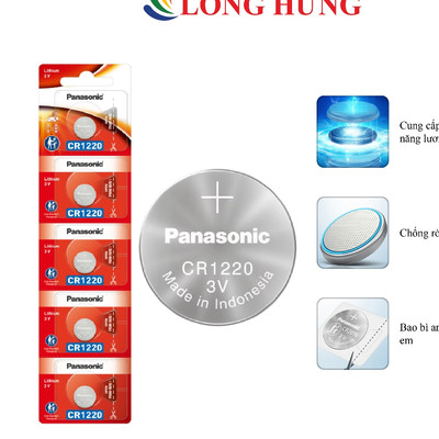 Pin nút Panasonic 3V CR-1220/5BE - Hàng chính hãng