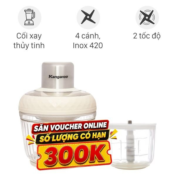Máy xay thịt 2L Kangaroo KGMG2G1E chính  hãng Bảo hành 12 tháng