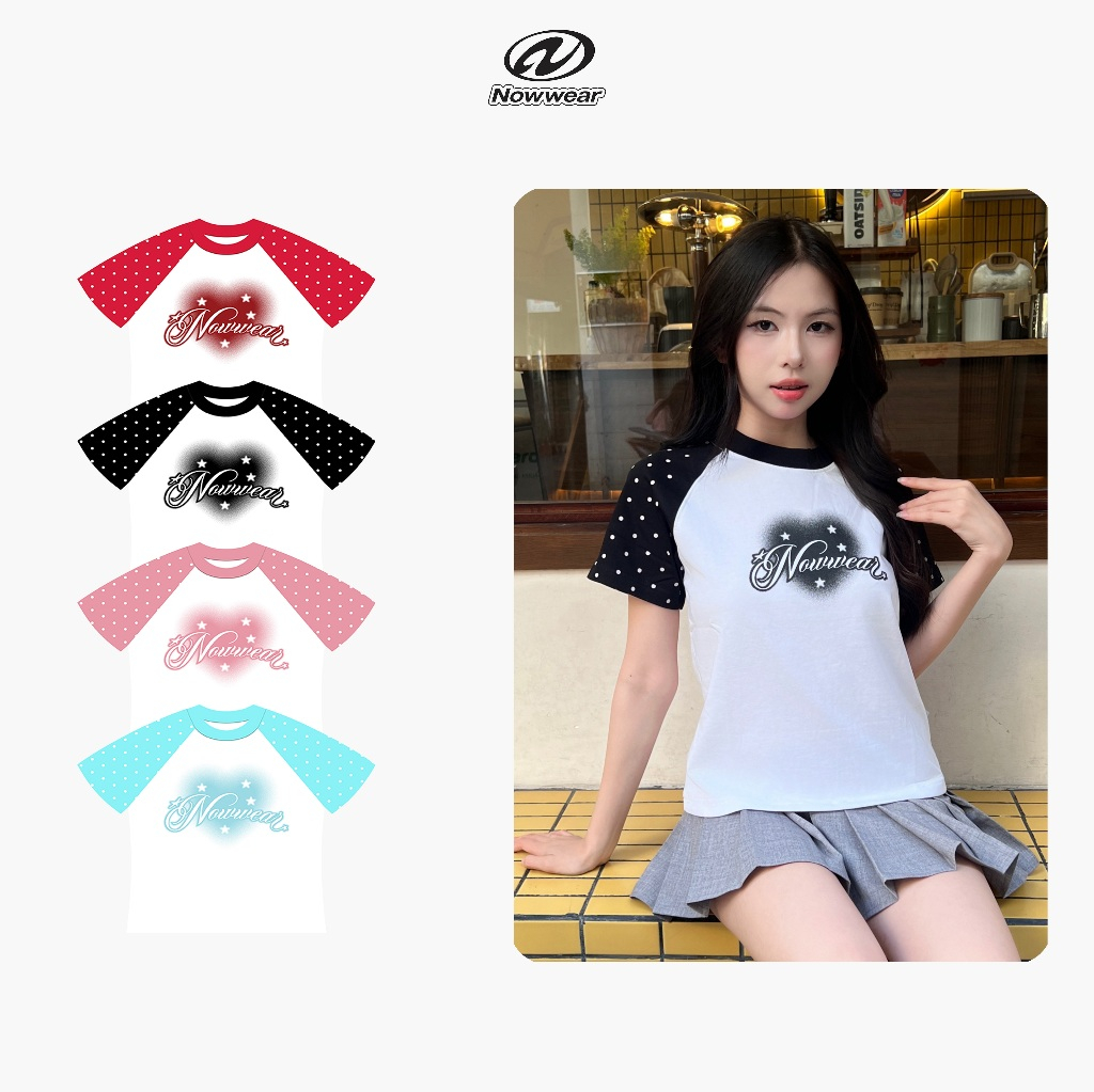 Áo Thun Babytee Form Raglan Nowwear In Nữ Local Brand - BBT01