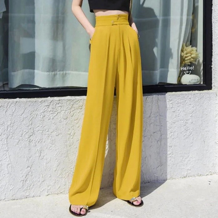 Quần culottes Cati cạp cao - dáng dài 3 màu A1340