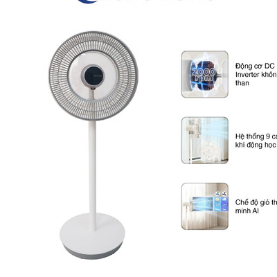 Quạt đứng Sharp PJ-CD404V-W - Hàng chính hãng