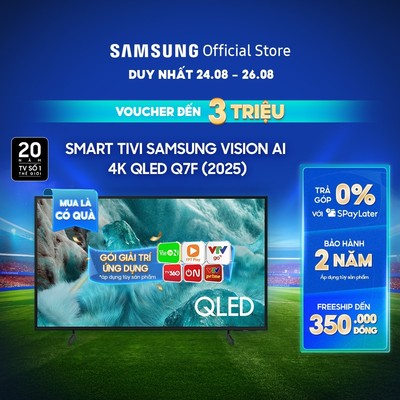 Smart Tivi Samsung QLED Q7F 4K Samsung Vision AI Smart TV (2025) - Miễn phí lắp đặt