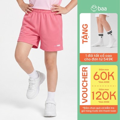 Quần thun thể thao pickleball cho bé siêu nhẹ ultra light mát, thoáng khí 5-14 Tuổi Baa Active QU46N