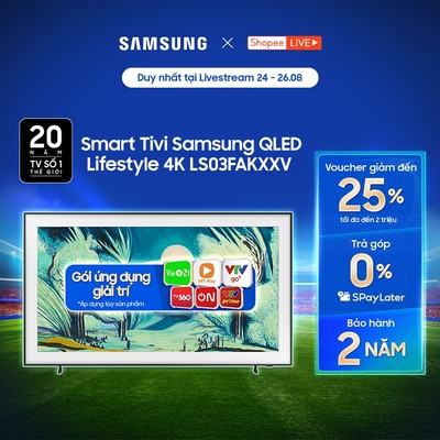 Smart Tivi Samsung Lifestyle LS03FAKXXV 2025 - Miễn phí lắp đặt