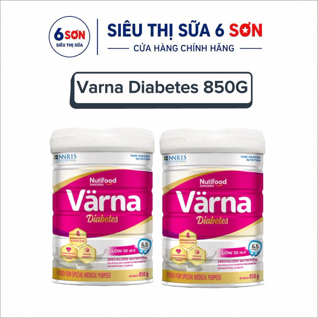 Sữa Bột Varna Diabetes 850g Nutifood