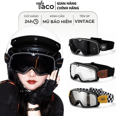 Kính Phi Công TACO BARSTO Cao Cấp - Kính Trang Trí Gắn Mũ Bảo Hiểm Việt Nam