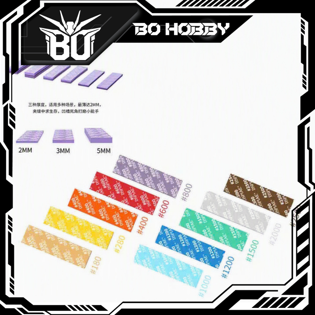 Nhám xốp mô hình DSPIAE (độ nhám #400 - #1500)