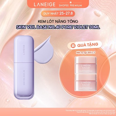 Kem Lót Dưỡng Ẩm & Nâng Tông Laneige Skin Veil Base No.40 Pure Violet SPF 28 PA+ +