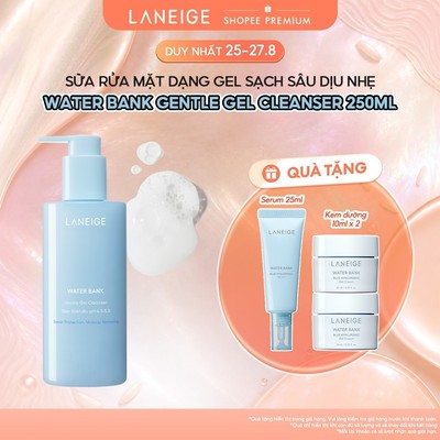 [MỚI] Sữa Rửa Mặt Dạng Gel Sạch Sâu Dịu Nhẹ Laneige Water Bank Gentle Gel Cleanser 250ml