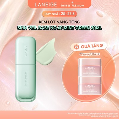 Kem Lót Dưỡng Ẩm & Nâng Tông Laneige Skin Veil Base No.60 Mint Green 30ml SPF 28 PA+ +