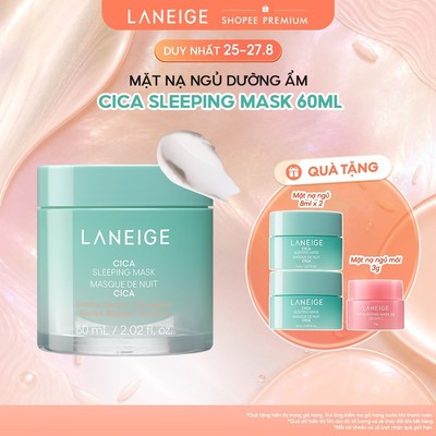 [PHIÊN BẢN CẢI TIẾN] Mặt nạ ngủ phục hồi và nuôi dưỡng da LANEIGE Cica Sleeping Mask 60ML