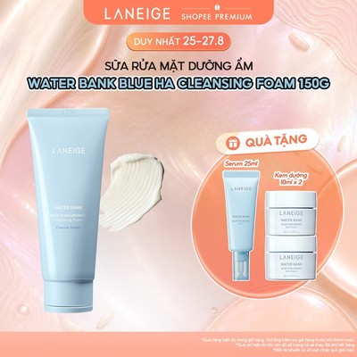 Sữa Rửa Mặt Dưỡng Ẩm Laneige Water Bank Blue HA Cleansing Foam 150g