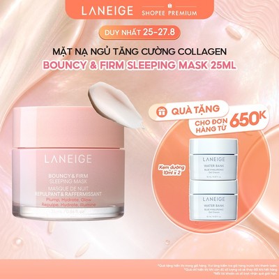 Mặt Nạ Ngủ Laneige Bouncy & Firm Sleeping Mask 25ml tăng cường collagen và làm săn chắc da