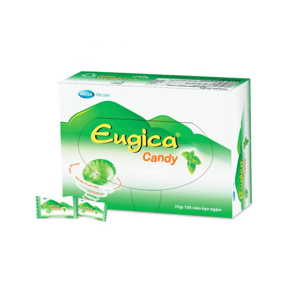 Kẹo ngậm thảo dược Eugica candy hộp 100 viên