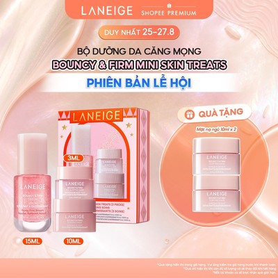 Set Dưỡng Da Căng Mọng Laneige Bouncy Mini Trio