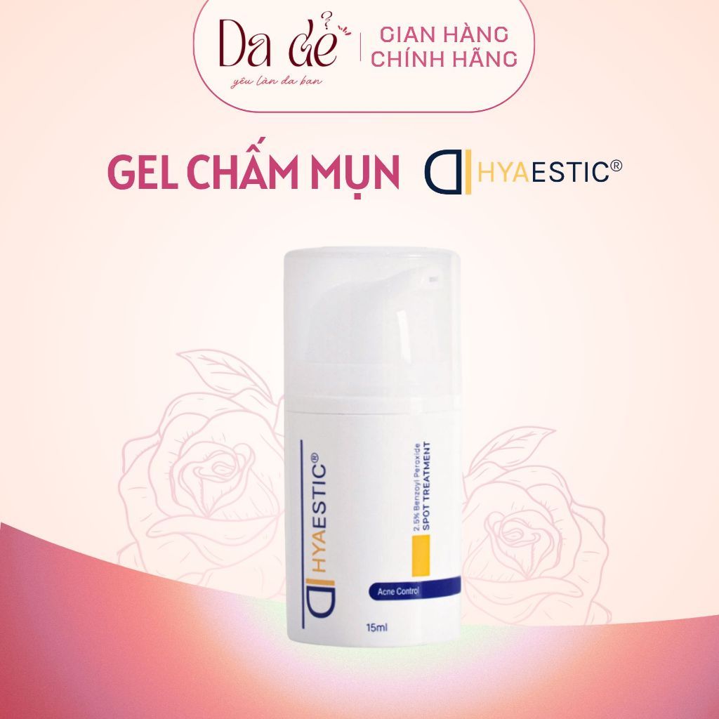 Gel chấm mụn Hyaestic 2.5% Benzoyl Peroxide