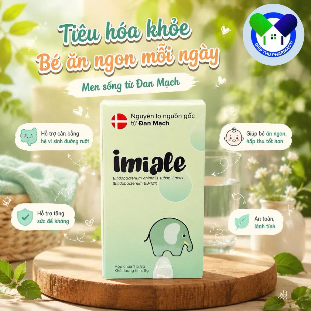 Imiale Đan Mạch Men Vi Sinh Dạng Giọt | Lợi Khuẩn BB-12 Hỗ Trợ Tiêu Hóa Cho Trẻ