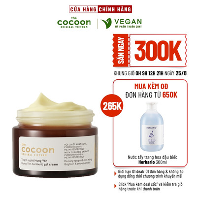 Thạch Nghệ Hưng Yên giúp làm sáng da và mờ thâm Cocoon 30ml