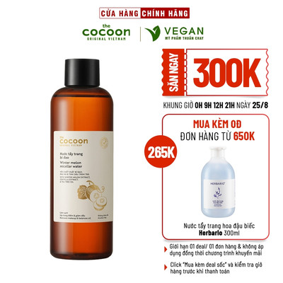 BIGSIZE - Nước tẩy trang bí đao cocoon 500ml dành cho da dầu, da mụn