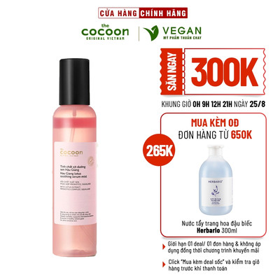 Tinh chất xịt dưỡng sen Hậu Giang Cocoon 200ml - Vegan thuần chay