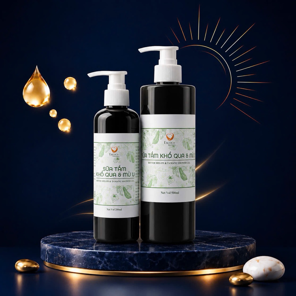 Sữa tắm khổ qua & mù u Escoco - Bitter Melon & Tamanu Shower Gel - dii.