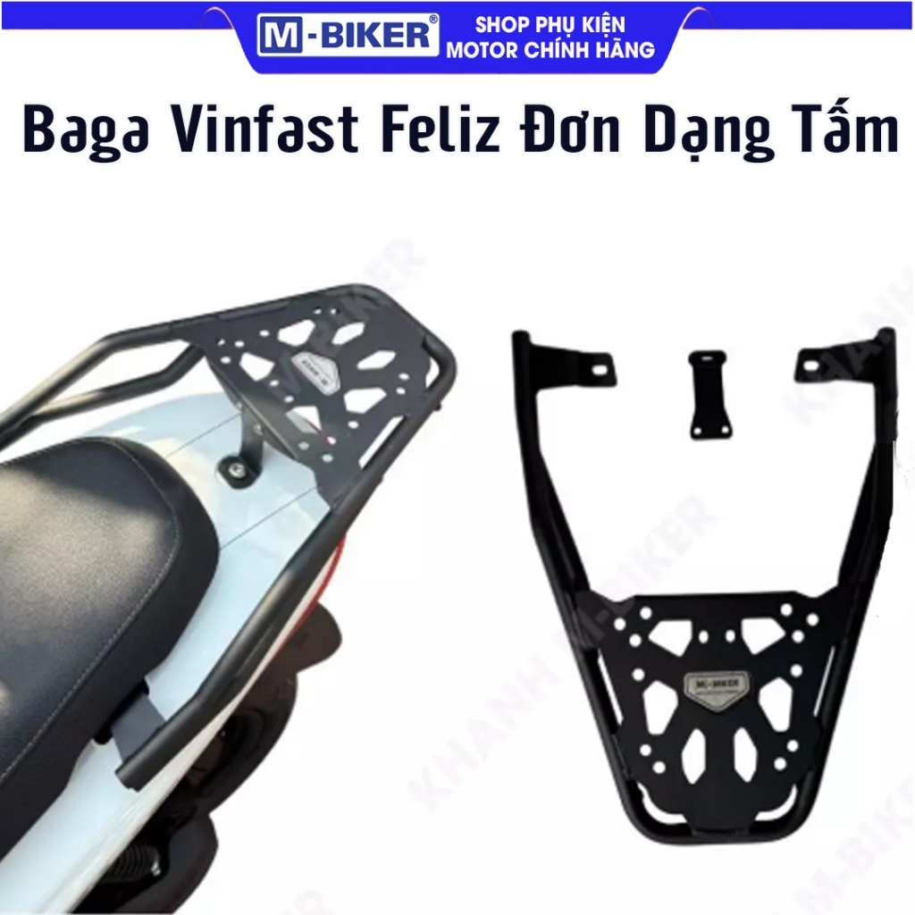 Baga Feliz Dạng Tấm, baga vinfast feliz đơn dạng tấm | M-Biker