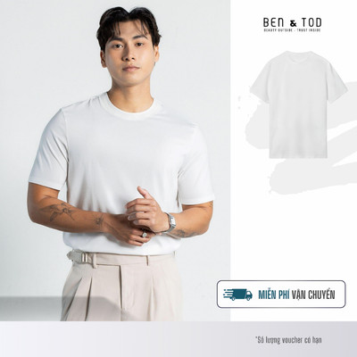 [Sale] Áo thun nam tay ngắn Ben & Tod CS1210 BC169 chất cotton Seamless thoáng mát Casual Fit