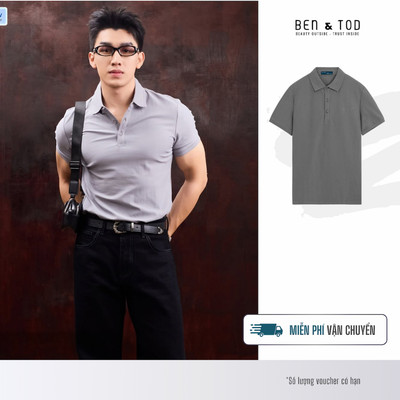 Áo polo nam BEN & TOD 22157 thun cotton co giãn, thoáng mát Regular