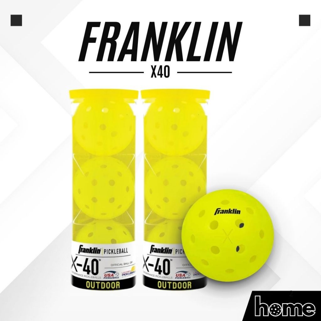 [US OPEN] BOX 3, 6 - FRANKLIN X40 Outdoor Pickleball Balls, USAPA competition standard, 40 Holes - 7